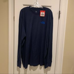 North Face long sleeve men’s XXL navy t-shirt